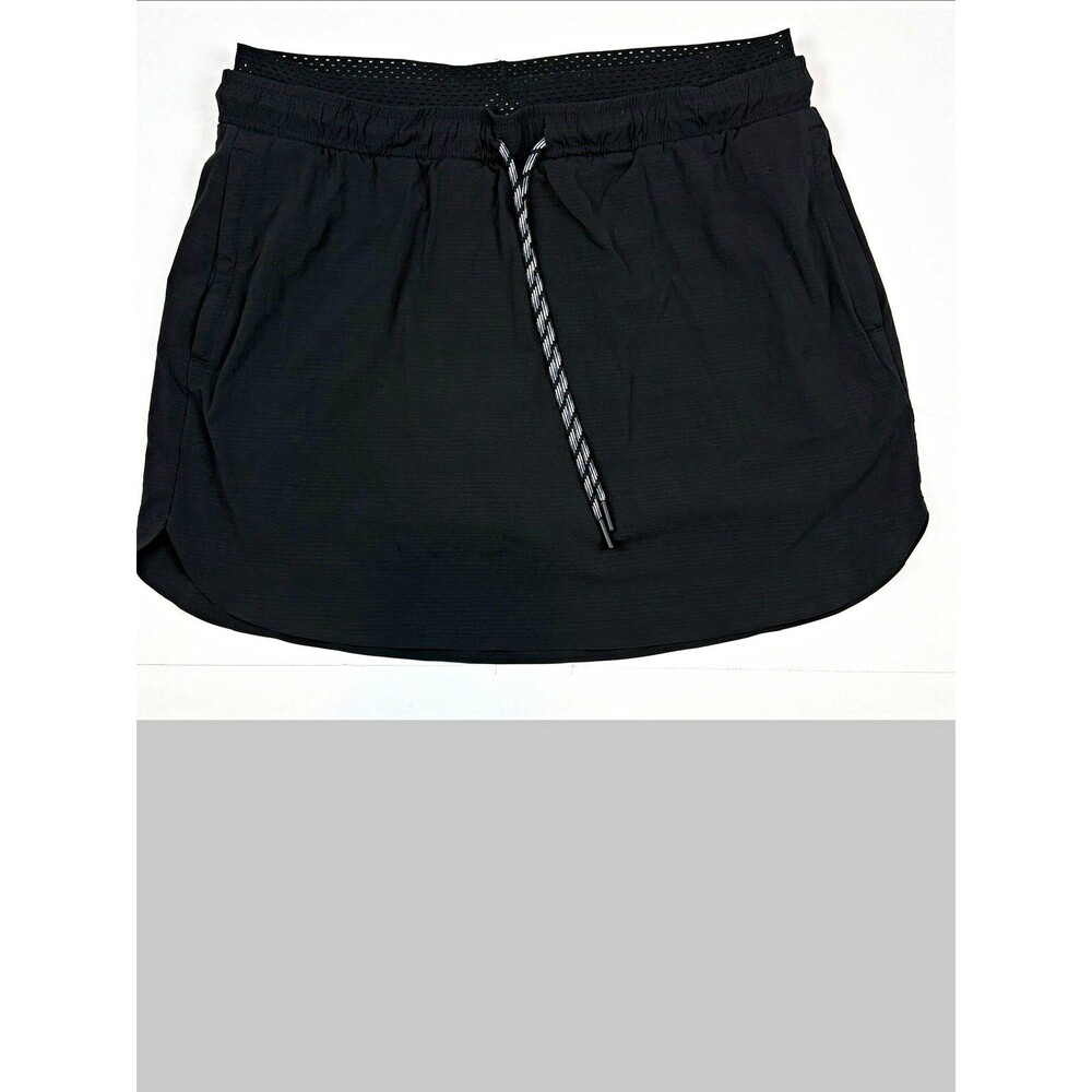 Athleta Crest Women’s Skort Skirt Sz 8 Black Athlesiure Stretch Tennis